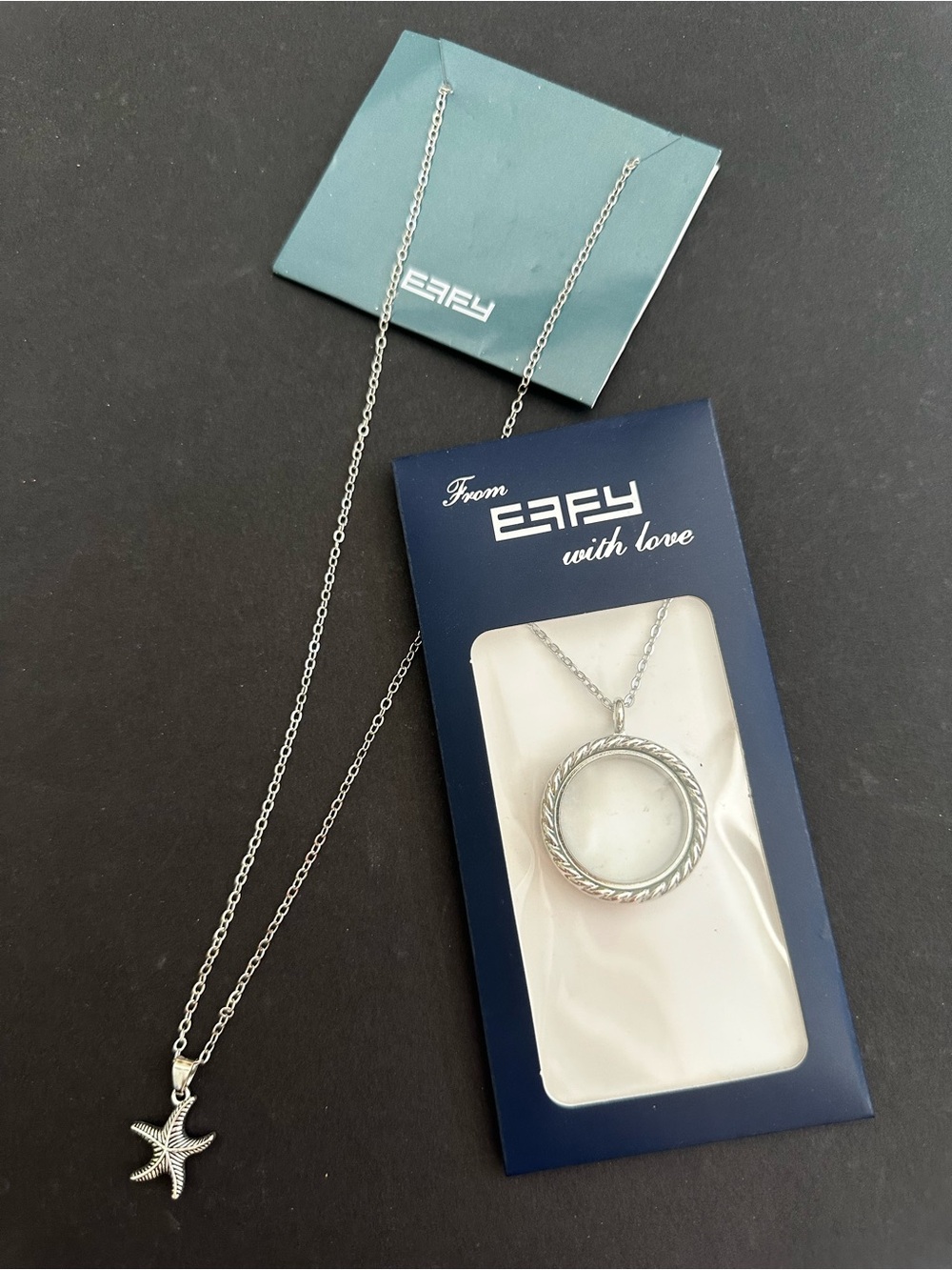 Effy Silver Starfish and Rope Locket Necklace Bundle